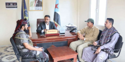 الحييد يلتقي قائد الحزام الأمني بزنجبار لمناقشة مستجدات الأوضاع الأمنية بالمديرية
