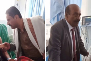 الجبواني وبن لسود يتفقدان جرحى القوات الجنوبية في مستشفى الشيخ محمد بن زايد بعتق