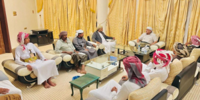 الكثيري يلتقي وجهاء من قبيلة آل بلعبيد في سيئون