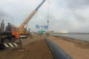 بدء المرحلة الثانية من مشروع إعادة تأهيل أجزاء من خط الضخ الرئيسي في الخط البحري