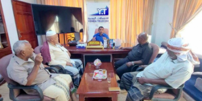 رئيس تنفيذية انتقالي تريم يتفقد إدارة الاتصالات في المديرية