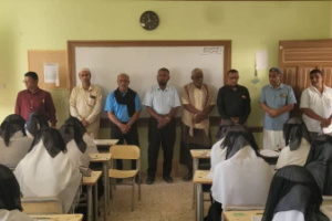 لليوم الثاني .. #انتقالي تريم و #السلطة المحلية يواصلان تدشين الامتحانات في ثانويات المديرية 