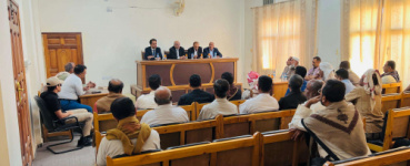 الكثيري وباعوم يتفقدان سير العمل في المجمع القضائي بسيئون