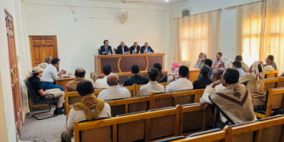 الكثيري وباعوم يتفقدان سير العمل في المجمع القضائي بسيئون