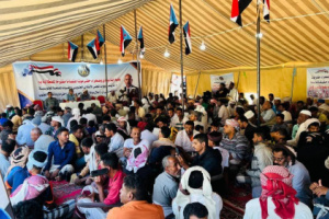 ندوة توعوية عن شهداء الثورة الجنوبية في اليوم الحادي عشر من الاعتصام المفتوح بسيئون