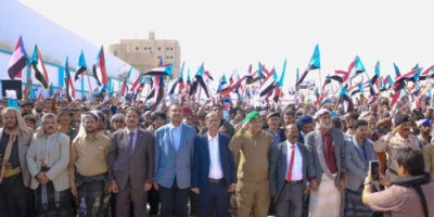 مهرجان جماهيري حاشد في عتق احتفاءً بانتصارات القوات الجنوبية والمطالبة بإعلان دولة الجنوب