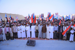 حشود من المسيلة تنضم إلى ساحة الاعتصام الشعبي المفتوح بالغيضة وتطالب بإعلان #دولة_الجنوب_العربي