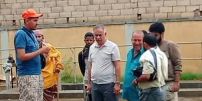 الجاوي يتفقد عمل محطة الضخ المركزية وشفط مياه الامطار في شوارع المعلا