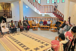 رئيس الجمعية الوطنية يستقبل مشايخ ووجهاء مديرية عمد