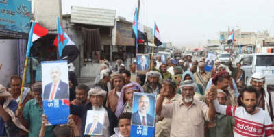 تواصل التظاهرات الشعبية في المحفد بأبين المطالبة بإعلان دولة الجنوب العربي