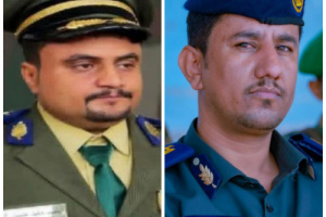 العميد الحوشبي يهنئ نقيب اليهري بمناسبة تعيينه مديرا لأمن مطار عدن الدولي