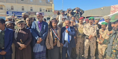 قيادات عسكرية وأمنية تعلن انضامها لمخيم الاعتصام المفتوح بشبوة