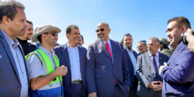 الرئيس الزُبيدي يطّلع على سير العمل في مشروع سد حسان بمحافظة أبين