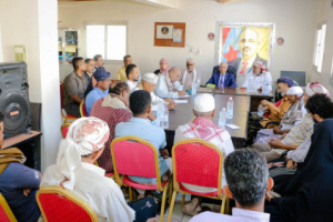 فريق التوجيه الرئاسي يعقد اجتماعًا استثنائيًا مع هيئات المجلس الانتقالي بغيل باوزير