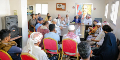 فريق التوجيه الرئاسي يعقد اجتماعًا استثنائيًا مع هيئات المجلس الانتقالي بغيل باوزير