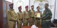 قائد دفاع شبوة يستقبل دفعة من خريجي الكلية الحربية
