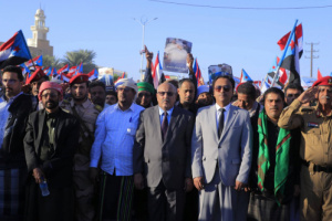 أبناء حضرموت يحتشدون في مدينة سيئون بمليونية "النصر وإعلان دولة الجنوب العربي"