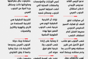 انفوجرافيك| أبرز ماجاء في بيان مليونية سيئون