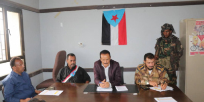 بيــان تأييد المكتب التنفيذي لمديرية كرش-القبيطة للقرارات المتسارعة في أرض الجنوب العربي