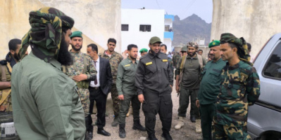 مدير أمن لحج يتسلَّم عددًا من أقسام الشرط بعد تأهيليها بدعم إماراتي