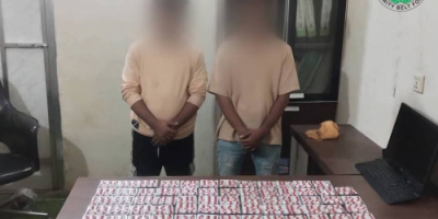 حزام العاصمة عدن يضبط كمية من الحبوب المخدرات ويلقي القبض على متهمين بالبريقة