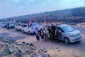 موكب جماهيري يتحرك من أحور نحو العاصمة عدن