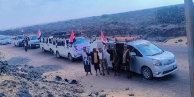 موكب جماهيري يتحرك من أحور نحو العاصمة عدن