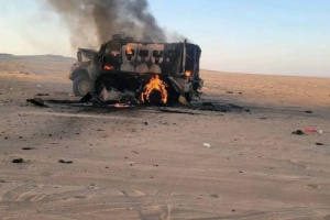 عاجل | الطيران السعودي يدمر رتلًا عسكريًا منهوبًا في وادي وصحراء حضرموت كان في طريقه إلى مأرب