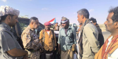 رئيس تنفيذية انتقالي أبين يتفقد النقاط الأمنية والعسكرية بأحور