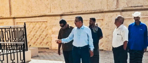 الوكيل الزامكي يتفقد  مجمع الزراعة ويشيد بالحفاظ على الممتلكات