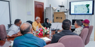 اجتماع بعدن لمناقشة إعداد قاعدة بيانات مكانية باستخدام نظام المعلومات الجغرافية (GIS)