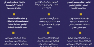 انفوجرافيك| أبرز ماجاء في بيان مليونية الـصمود والتصدي في ردفان