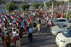 مسيرة حاشدة في المكلا للمشاركة بمليونية طرد قوات الاحتلال اليمني