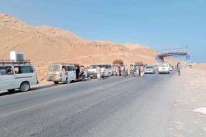 منع متظاهري بروم ميفع من التحرك إلى المكلا