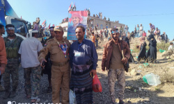 القائد العقيد صالح سالم العُطَيل في ضيافة الضالع بمليونية الثبات والصمود