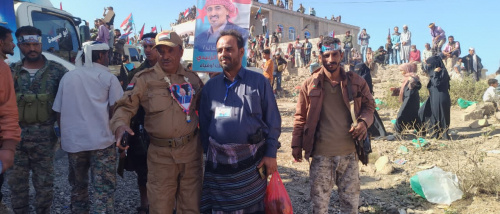 القائد العقيد صالح سالم العُطَيل في ضيافة الضالع بمليونية الثبات والصمود