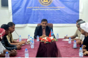 تنفيذية انتقالي وادي وصحراء حضرموت تعقد اجتماعها الدوري وتدين إغلاق مقرات المجلس في العاصمة عدن