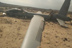 سقوط طائرة استطلاع متطورة في أبين