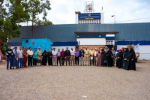 وقفة لموظفي الجمعية العمومية للانتقالي في العاصمة عدن