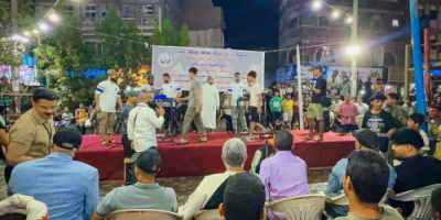 بن جرادي يفتتح بطولة القوة ومصارعة الذراعين (الريست) في مديرية صيرة بعدن