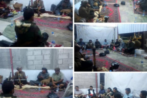 بيان صادر عن اللقاء التشاوري لمشايخ وأعيان قبائل آل دحة (العوالق) بشأن قرار القبض على الشيخ لحمر علي لسود والدعوة لاجتماع قبائل آل علي بن أحمد