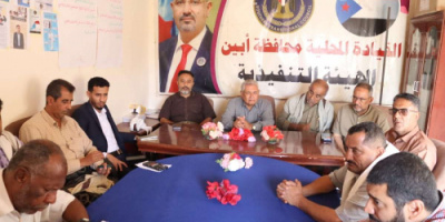 بتوجيهات الحالمي.. فريق من الأمانة العامة يطلع على العمل التنظيمي للهيئة التنفيذية لانتقالي أبين