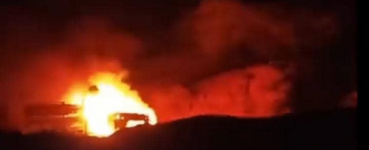 احتراق سيارة في قرية عدينة حمادة بمديرية الأزارق&hellip; ومناشدة لرجال الخير لدعم المتضرر