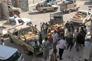 أبناء جحاف يسيرون أولى قوافلهم لإفطار المرابطين إلى جبهات الضالع تأكيدًا على استمرار الدعم الشعبي للمقاتلين