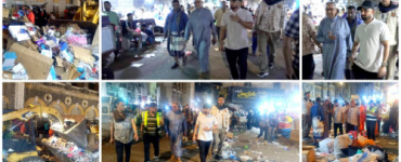 صندوق النظافة بالعاصمة عدن ينفذ حملات مكثفة لرفع مخلفات الأسواق والمحلات التجارية ليلة عيد الفطر المبارك