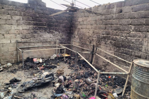 حريق يدمر منزل نازح في الخوخة أول أيام العيد