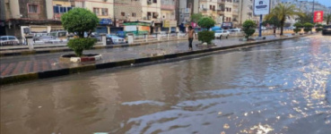 هطول أمطار غزيرة على مديريات العاصمة عدن