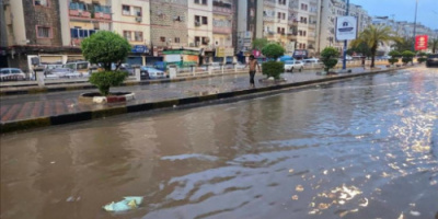 هطول أمطار غزيرة على مديريات العاصمة عدن