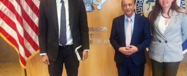 البيض يبحث مع البعثة الأمريكية في جنيف مستجدات الأوضاع في الجنوب