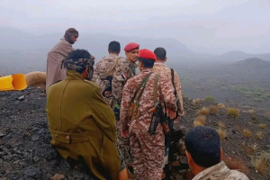 قائد اللواء الثاني حزم يتفقد جبهة كرش الحدودية